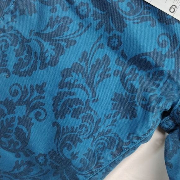 Lucky Brand Charlie Skinny Blue Floral Print Denim Jeans - Picture 15 of 15